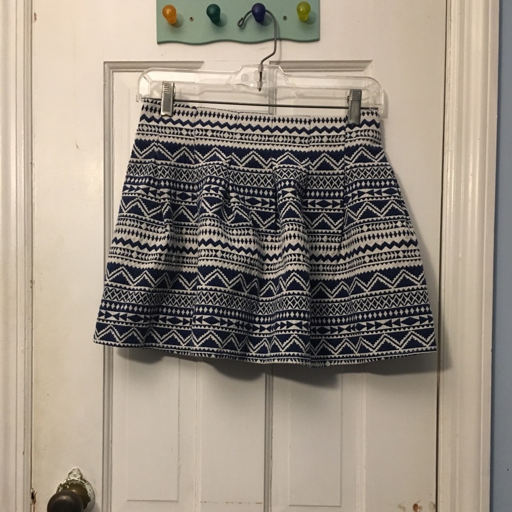 Boho blue skirt